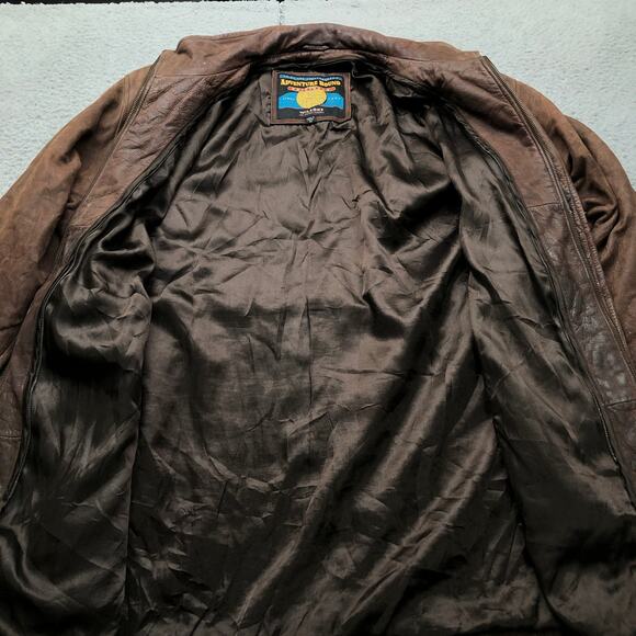 Vintage Wilsons Leather Adventure Bound Long Leather Coat Mens Medium Thinsulate - Picture 14 of 15